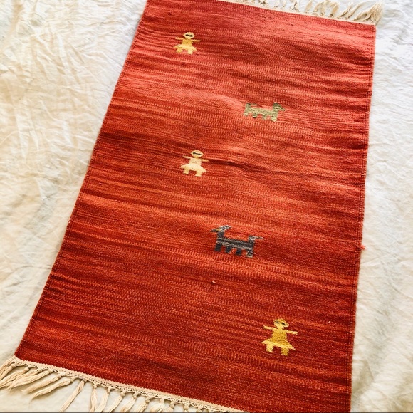 Mexican handwoven rug never used on floor